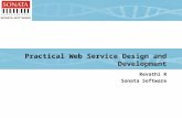Practical Web Service Design and Development Revathi R Sonata Software.
