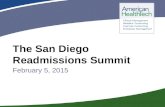 1 The San Diego Readmissions Summit February 5, 2015.
