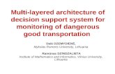 Multi-layered architecture of decision support system for monitoring of dangerous good transportation Dalė DZEMYDIENĖ, Mykolas Romeris University, Lithuania.