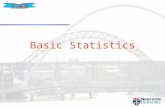 Basic Statistics. Content  Data Types  Descriptive Statistics  Graphical Summaries  Distributions  Sampling and Estimation  Confidence Intervals.