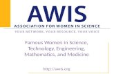 Famous Women in Science, Technology, Engineering, Mathematics, and Medicine .
