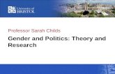Professor Sarah Childs Gender and Politics: Theory and Research.