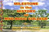 MSU Buug has truly gone a long way in performing its role for the educational advancement of the poor but deserving youth of Zamboanga Sibugay and its.