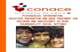 PSYCHOSOCIAL INTERVENTION SELECTIVE PREVENTION AND DRUG TREATMENT FOR CHILDREN AND ADOLESCENTS IN HIGH-VULNERABILITY SOCIAL SETTINGS.