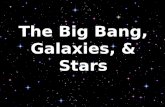 The Big Bang, Galaxies, & Stars. Big Bang theory – Origin of the Universe  Big Bang marks the inception of the universe Occurred about 13.7 billion years.