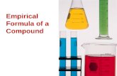 Empirical Formula of a Compound. Molecular Formula (MF) actual formula shows the number of atoms of each element that make up a molecule or a formula.