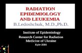 RADIATION EPIDEMIOLOGY AND LEUKEMIA RADIATION EPIDEMIOLOGY AND LEUKEMIA B.Ledoshchuk, M.D.,Ph.D. Institute of Epidemiology Research Center for Radiation.
