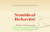 Nonideal Behavior Dicky Dermawan @gmail.com ITK-234 Termodinamika Teknik Kimia II.