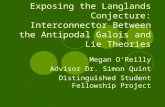Exposing the Langlands Conjecture: Interconnector Between the Antipodal Galois and Lie Theories Megan O’Reilly Advisor Dr. Simon Quint Distinguished Student.