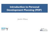 Introduction to Personal Development Planning (PDP) Jovin Kitau.
