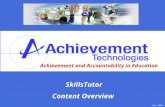 Achievement and Accountability in Education SkillsTutor Content Overview July 2004.