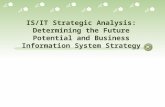 IS/IT Strategic Analysis: Determining the Future Potential and Business Information System Strategy.