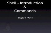 Shell - Introduction & Commands Chapter III / Part II.