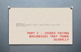 PART C – ISSUES FACING BUSINESSES THAT TRADE GLOBALLY AS 91381 (3.3) Apply business knowledge to address a complex problem in a given global business context.