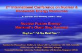 2 nd International Conference on Nuclear & Renewable Energy Resources 4-7 July 2010, Gazi University, Ankara, Turkey Nuclear Fusion Energy- Mankind ’