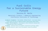 Fuel Cells for a Sustainable Energy Future Sossina M. Haile Materials Science / Chemical Engineering California Institute of Technology Graduate Students: