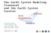 The Earth System Modeling Framework and the Earth System Curator Cecelia DeLuca cdeluca@ucar.educdeluca@ucar.edu and the ESMF Joint Specification Team.