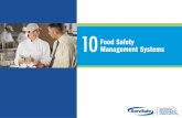 10-2 Food Safety Management Systems Food safety management system: Group of practices and procedures intended to prevent foodborne illness Actively controls.
