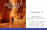 Chapter 6 Depletable Resource Allocation: The Role of Longer Time Horizons, Substitutes, and Extraction Cost.