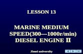 Jimei university LESSON 13 MARINE MEDIUM SPEED(300 — 1000r/min) DIESEL ENGINE Ⅱ.