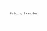 Pricing Examples. Bundling In marketing, product bundling offers several products for sale as one combined product. This is common in the software business.