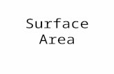 Surface Area. Sur (French “above”) Face (French “face”) Area (Latin “open empty space”)