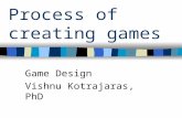 Process of creating games Game Design Vishnu Kotrajaras, PhD.
