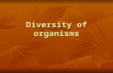 Diversity of organisms. Learning Objectives List the five kingdoms used to classify plant and animals List the five kingdoms used to classify plant and.