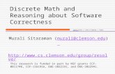 Computer Science School of Computing Clemson University Discrete Math and Reasoning about Software Correctness Murali Sitaraman (murali@ )murali@