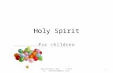 Holy Spirit For children 1  E mail ID. drnjpaul@gmail.com.