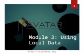 Http://untavatar.org Module 3: Using Local Data 1.