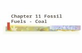 Chapter 11 Fossil Fuels - Coal. Fossil Fuels are fuels formed from the remains of once living things. types coal, oil, natural gas coal formed from the.