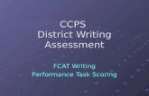CCPS District Writing Assessment FCAT Writing Performance Task Scoring.