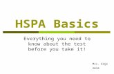 HSPA Basics Everything you need to know about the test before you take it! Mrs. Edge 2010.
