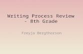 Writing Process Review - 8th Grade Freyja Bergthorson.