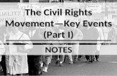 The Civil Rights Movement—Key Events (Part I) NOTES.
