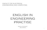 FACULTY OF ELECTRICAL ENGINEERING AND COMPUTING ENGLISH IN ENGINEERING PRACTISE MARIJA KRZNARIĆ viši predavač 1.