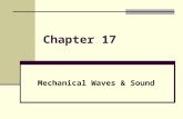 Chapter 17 Mechanical Waves & Sound. Waves A repeating disturbance or movement that transfers energy through matter or space. A wave will travel as long.