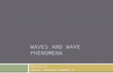 WAVES AND WAVE PHENOMENA Physics 12 Source: Giancoli Chapter 11.