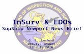 InSurv & EDOs SupShip Newport News Brief G. B. Sanford Deputy, InSurv 23 July 2010.