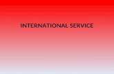 INTERNATIONAL SERVICE. . TYPES OF PROJECTS. FUNDING. CURRENT AND FUTURE CLUB ACTIVITY.