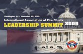 HURRICANE KATRINA RELIEF EFFORTS 29 Chiefs sent to Louisiana and the Gulf Coast 1,363 Approximate IAFC staff hours accumulated in response to hurricane.