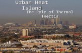 Urban Heat Island The Role of Thermal Inertia .