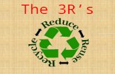 The 3R’s. Rubbish domestic waste – all the rubbish which we produce – cardboard, plastic bags, leftover food, tin cans, etc. biodegradable – things that.