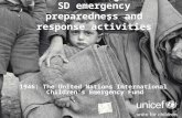 UNICEF SD emergency preparedness and response activities 1946: The United Nations International Children’s Emergency Fund.