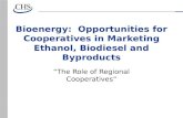 Bioenergy: Opportunities for Cooperatives in Marketing Ethanol, Biodiesel and Byproducts “The Role of Regional Cooperatives”