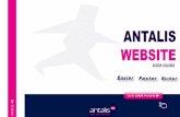 Antalis-HQ USER GUIDE. Antalis, Europe’s leading distributor of paper, packaging solutions and visual communication products presents you its user web.