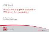 UWE Bristol Breastfeeding peer support in Wiltshire: An evaluation Dr Sally Dowling Professor David Evans.