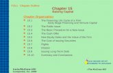 T15.1 Chapter Outline Chapter 15 Raising Capital Chapter Organization 15.1The Financing Life Cycle of a Firm: Early Stage Financing and Venture Capital.