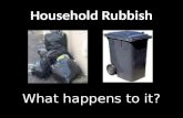 Household Rubbish What happens to it?. Landfill Sites Lots of air pollution / dust Rats and Gulls / Contamination/ Extra HGV traffic.